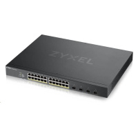 Zyxel XGS1935-28HP 28-port Smart Managed PoE Switch, 24x gigabit RJ45, 4x 10GbE SFP+, PoE budget 375W