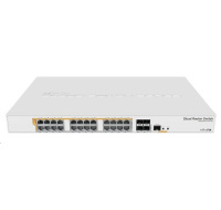 MikroTik Cloud Router Switch CRS328-24P-4S+RM, 800MHz CPU,512MB RAM, 24xLAN, 4xSFP+ slot, vč. L5