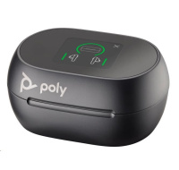 BAZAR - Poly Voyager Free 60+ MS Teams bluetooth headset, BT700 USB-C adaptér, dotykové nabíjecí pouzdro, černá - Poškoz