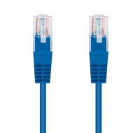 C-TECH kabel patchcord Cat5e, UTP, modrý, 1m