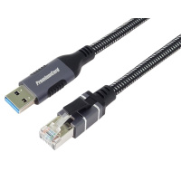 PremiumCord Ethernetový kabel USB3.2 na LAN RJ45 10/100/1000, 2m