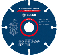 Bosch řezné kotouče EXPERT Carbide Multi Wheel 125 mm, 22,23 mm