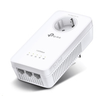 TP-Link TL-WPA8631P OneMesh/EasyMesh WiFi5 průchozí powerline adaptér (AC1200,AV1300,2,4GHz/5GHz,3xGbELAN)