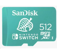 SanDisk MicroSDXC karta 512GB for Nintendo Switch (R:100/W:90 MB/s, UHS-I, V30,U3, C10, A1) licensed Product,Super Mario