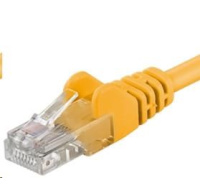 PREMIUMCORD Patch kabel UTP RJ45-RJ45 CAT5e 0.25m žlutá