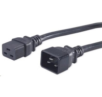 PREMIUMCORD Kabel napájecí 230V/16A prodlužovací 1,5m (konektory IEC 320 C19 - IEC 320 C20)