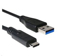 C-TECH kabel USB 3.0 AM na USB-C kabel (AM/CM), 2m, černý