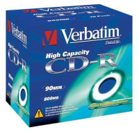 VERBATIM CD-R(10-Pack)Jewel/EP/DL/40x/90min/800MB