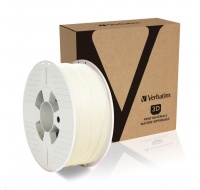 VERBATIM 3D Printer Filament PLA 1.75mm, 335m, 1kg natural transparent (OLD PN 55274)