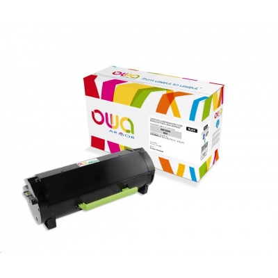 OWA Armor toner pro LEXMARK MX310, 410, 510, 511, 610, 611, 2500 Stran, 60F2000, černá/black