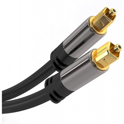 PremiumCord Kabel Toslink M/M, 6mm, 2m, černá