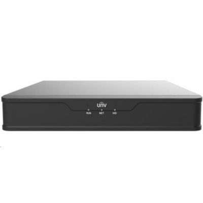 Uniview NVR, 8 kanálů, H.265, 1x HDD (max 6TB),  8Mpix (64Mbps/64Mbps), HDMI, VGA, 1xUSB 2.0, 1x USB 3.0, audio