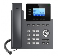 Grandstream GRP2603P [VoIP telefon - 2.48" 132 x 64 grafický,  6x SIP účet, 2x RJ45 10/100/1000 Mbps, PoE]