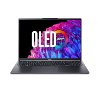 ACER NTB Swift Go 16 (SFG16-72-58T6), Core Ultra 5 125H,16" 3200x2000,16GB,1TB SSD,Intel Arc,W11H,Steel Gray