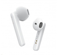 TRUST sluchátka Primo Touch Bluetooth Wireless Earphones - white