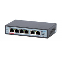 MaxLink PoE switch PSBT-6-4P-250 (náhrada za PSAT-6-4P-250), 6x LAN/4x PoE 250m, 802.3af/at/bt