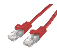 C-TECH kabel patchcord Cat6, UTP, červený, 0,25m