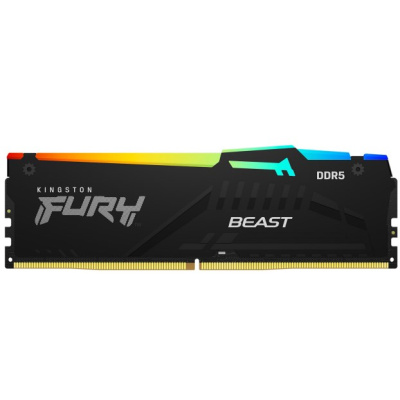 KINGSTON DIMM DDR5 128GB (Kit of 4) 5200MT/s CL40 FURY Beast RGB XMP