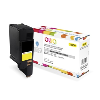 OWA Armor toner pro DELL 1250, 1350, 1355, C1760, C1765, 1400   Stran, 593-11143, žlutá/yellow