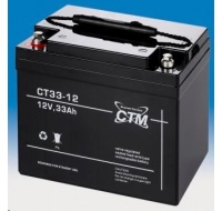 Baterie - CTM CT 12-33 (12V/33Ah - M6), životnost 5let