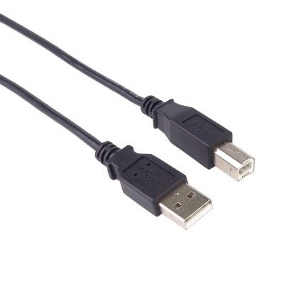 PremiumCord kabel USB 2.0, A-B, 0.5m, černá