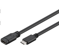 PremiumCord Prodlužovací kabel USB 3.2 generation 2, C/male - C/female, 1m