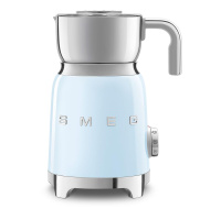 BAZAR - Smeg MFF11PBEU napěňovač mléka, 500 W, 600 ml, horká čokoláda / mléko, lehká pěna, pastelově modrý - opraveno