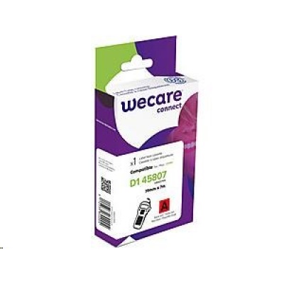 WECARE ARMOR páska pro DYMO S0720870, černá/červená, 19mm x 7m