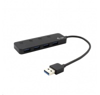 i-tec USB 3.0 nabíjecí HUB 4port s individuálními vypínači