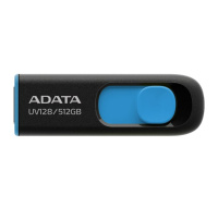 ADATA Flash Disk 512GB UV128, USB 3.2, černo-modrá