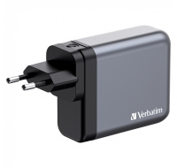 VERBATIM GaN Nabíječka do sítě GNC-140, 140W, 3x USB-C, 1x USB