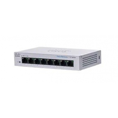 Cisco switch CBS110-8T-D (8xGbE, fanless)