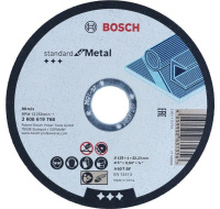 BOSCH rovný řezací kotouč Standard for Metal, A 60 T BF, 125 mm, 22,23 mm, 1 mm