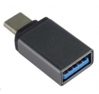 PREMIUMCORD Adapter USB 3.1 C/male - USB 3.0 A/female, metal grey, OTG