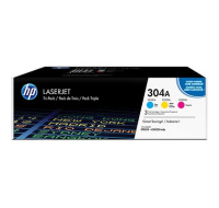 HP 304A CMY 3-pack LJ Toner Cart, CF372AM (2,800 / 2,800 / 2,800 pages)