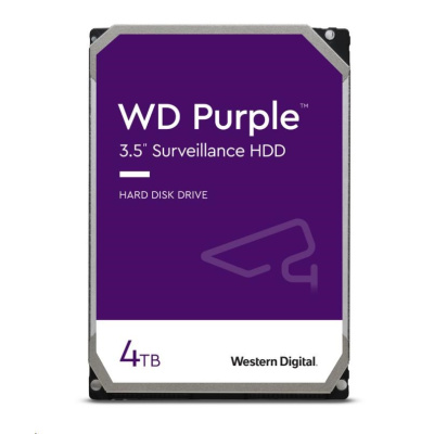 WD PURPLE WD43PURZ 4TB, SATA III 3.5", 256MB, 175MB/s, Low Noise, CMR