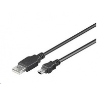 PREMIUMCORD Kabel USB 2.0 A-Mini B (5pin) propojovací 0,2m