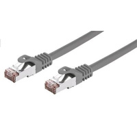 C-TECH kabel patchcord Cat6, FTP, šedý, 20m