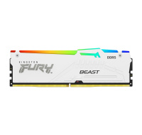 KINGSTON DIMM DDR5 32GB 6400MT/s CL32 Non-ECC FURY Beast RGB XMP, Bílá