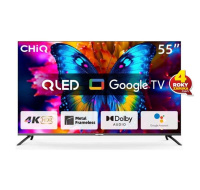 CHiQ U55QM8E TV 55", UHD, QLED, smart, Google TV, dbx-tv, Dolby Audio, Frameless