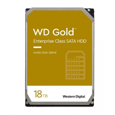 WD GOLD WD181KRYZ 18TB SATA/ 6Gb/s 512MB cache 7200 ot., CMR, Enterprise