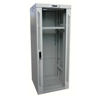 LEXI-Net 19" stojanový rozvaděč 42U 800x800 rozebiratelný, ventilační jednotka, termostat, kolečka, 600kg, sklo, šedý