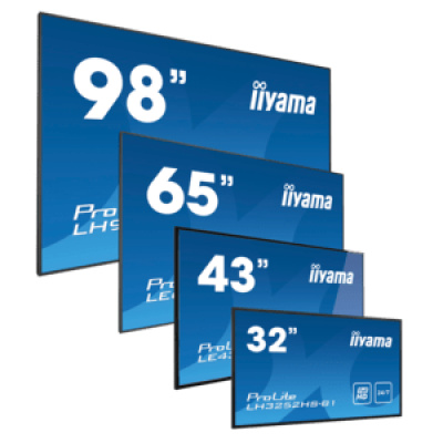 iiyama ProLite LFDs, 80cm (31,5''), Full HD, USB, RS232, Ethernet, kit (RS232), black