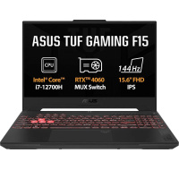 ASUS NTB TUF Gaming F15 (FX507ZV4-LP037), i7-12700H, 15.6" 1920 x 1080, 16GB, 512GB SSD, RTX 4060, bez OS, Gray