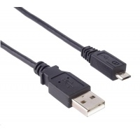 PREMIUMCORD Kabel USB 2.0 A-Micro B propojovací. 2m (černý)