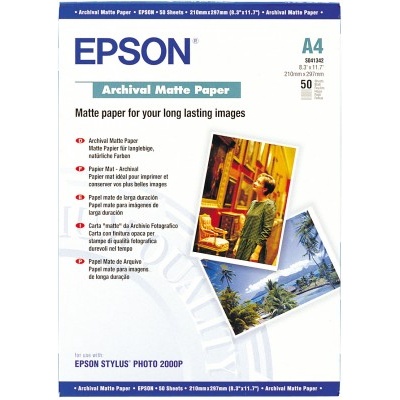 EPSON Paper A4 Archival Matte 50 sheets