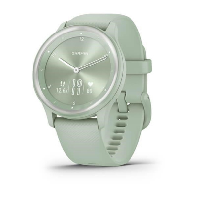 Garmin vívomove Sport pouzdro Cool Mint, silikonový řemínek Silver