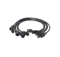 APC Power Cord Kit, 10A, 100-230V, 2', (5) C13 to C14