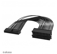 AKASA kabel ATX 24P Male to Dual ATX 24P Female - 2 Pack