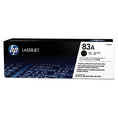 HP 83A Black LJ Toner Cart, CF283A (1,500 pages)